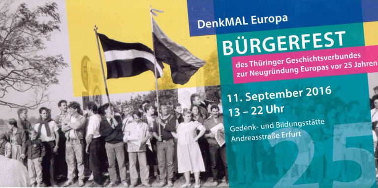 Bürgerfest des Thüringer Geschichtsverbundes