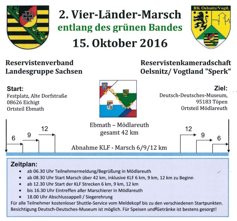 2. Vier-Länder-Marsch entlang des Grünen Bandes