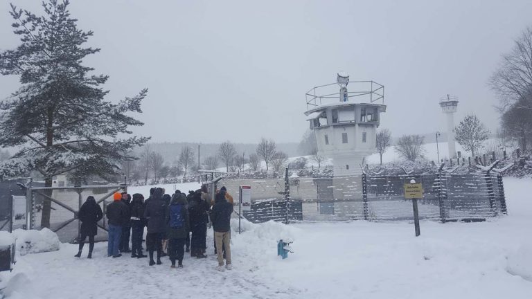 Wintereinbruch auch in Mödlareuth