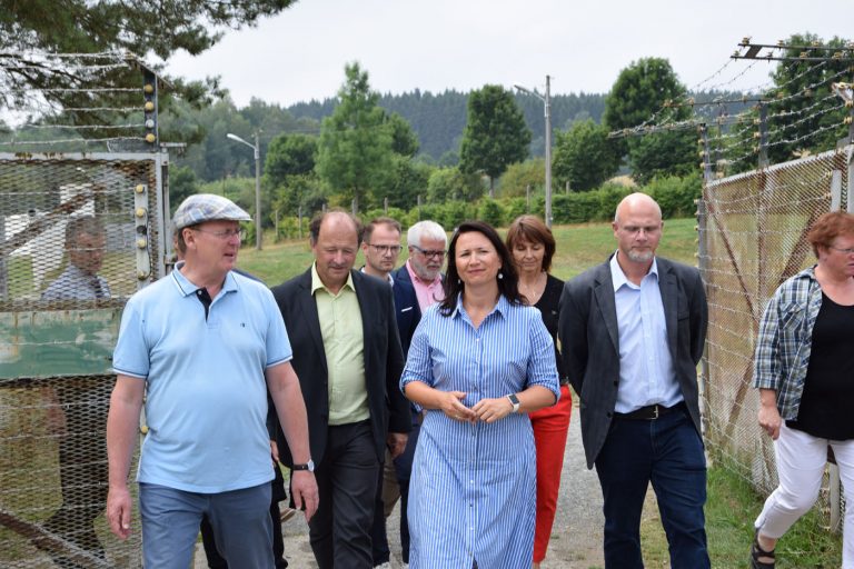 Thüringer Umweltministerin Anja Siegesmund beginnt ihre Sommertour in Mödlareuth am 29.07.2019